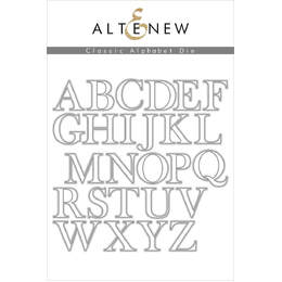 Altenew Dies Set - Classic Alphabet Die Set 4.8 cm High - ALT2705