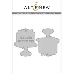 Altenew Dies Set - Layered Gift Tag - Cake ALT4553