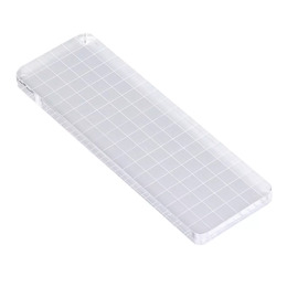 Crafties Co. Clear Acrylic Block with grid 6x16 cm