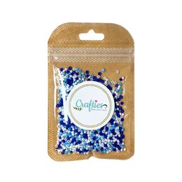 Crafties Co. Seed Beads Blue Mix 2 mm